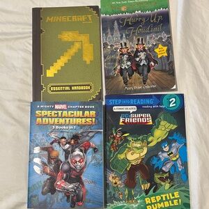 Minecraft , Marvel NEW,  Magic Tree NEW and DC super Friends book